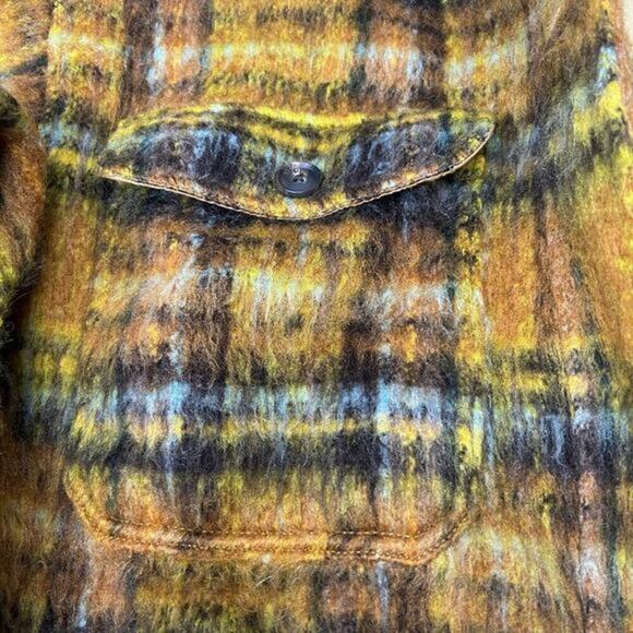 URBAN‎ OUTFITTERS Harlow Plaid Oversized Shirt Jacket Shacket Fully Lined Size L - Picture 6 of 12